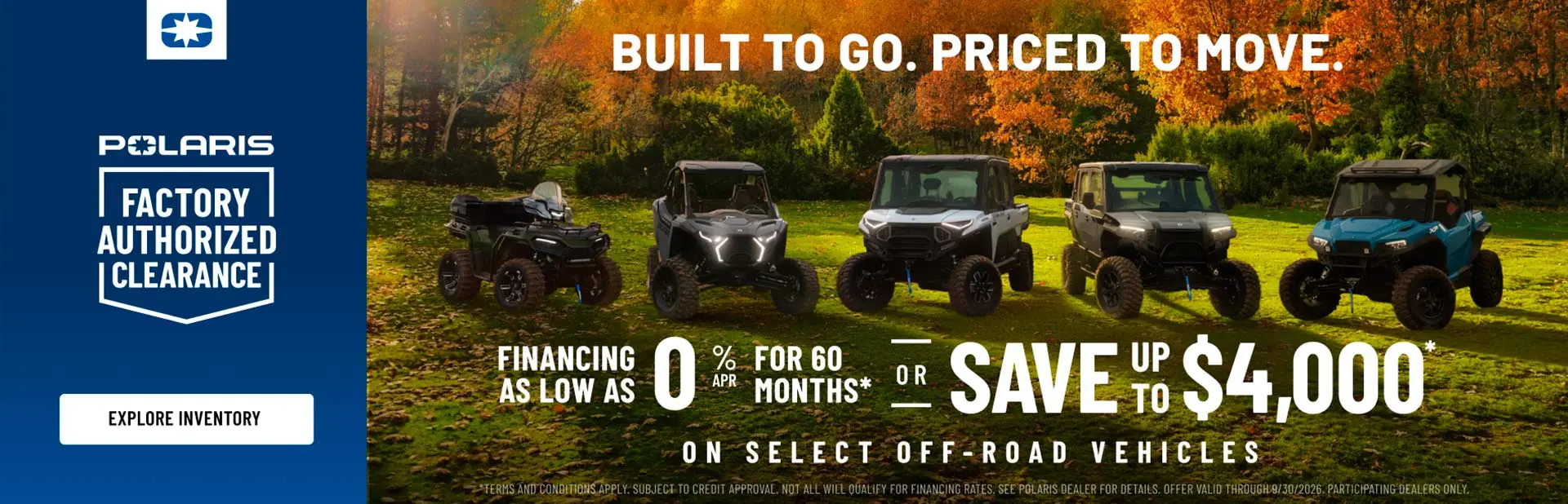 Factory Authorized Clearance Sales Event