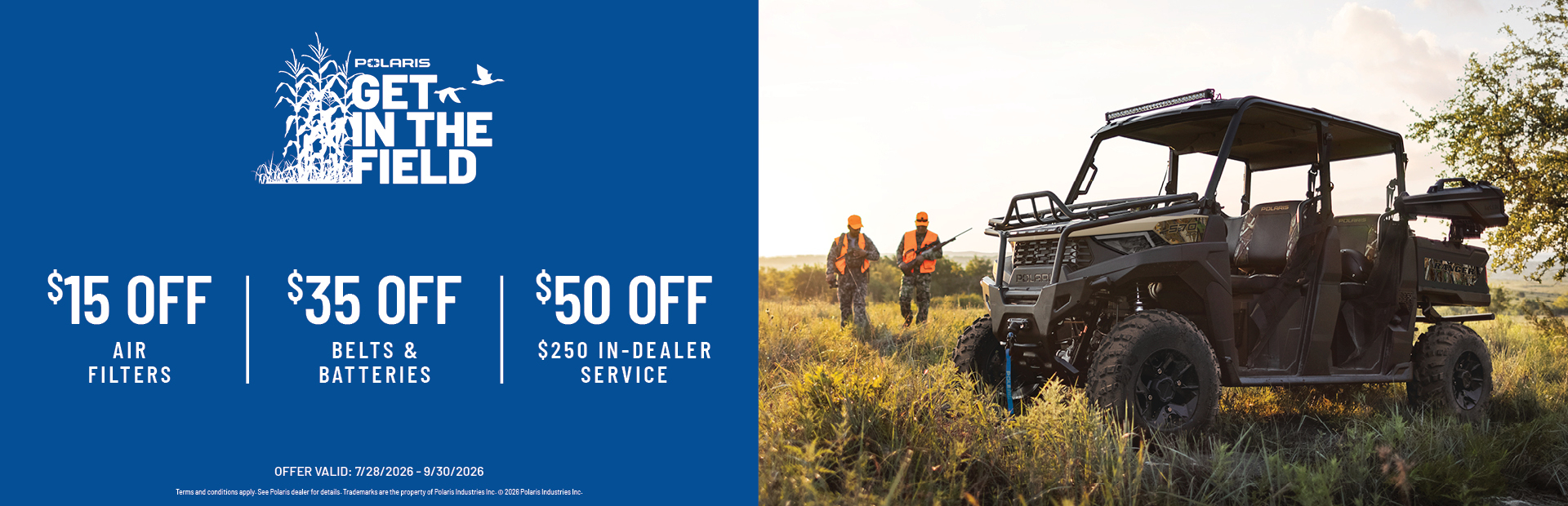 Factory Authorized Clearance Sales Event – Get in the Field